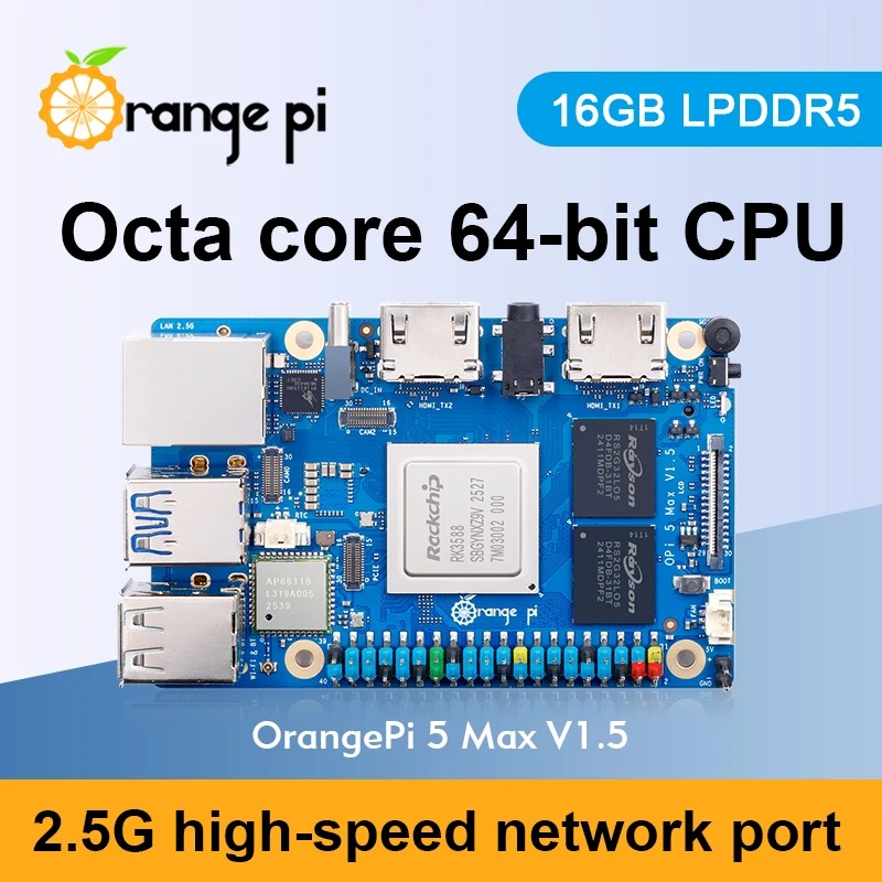 RoRuS Orange Pi 5 Max 16GB V1. - Orange Pi 5 Max Rk3588 reseña y precio